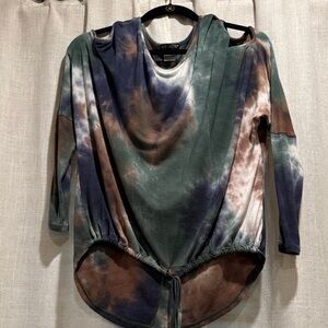 VENUS Tie-Dye Sweatshirt - Blue, Brown, Green